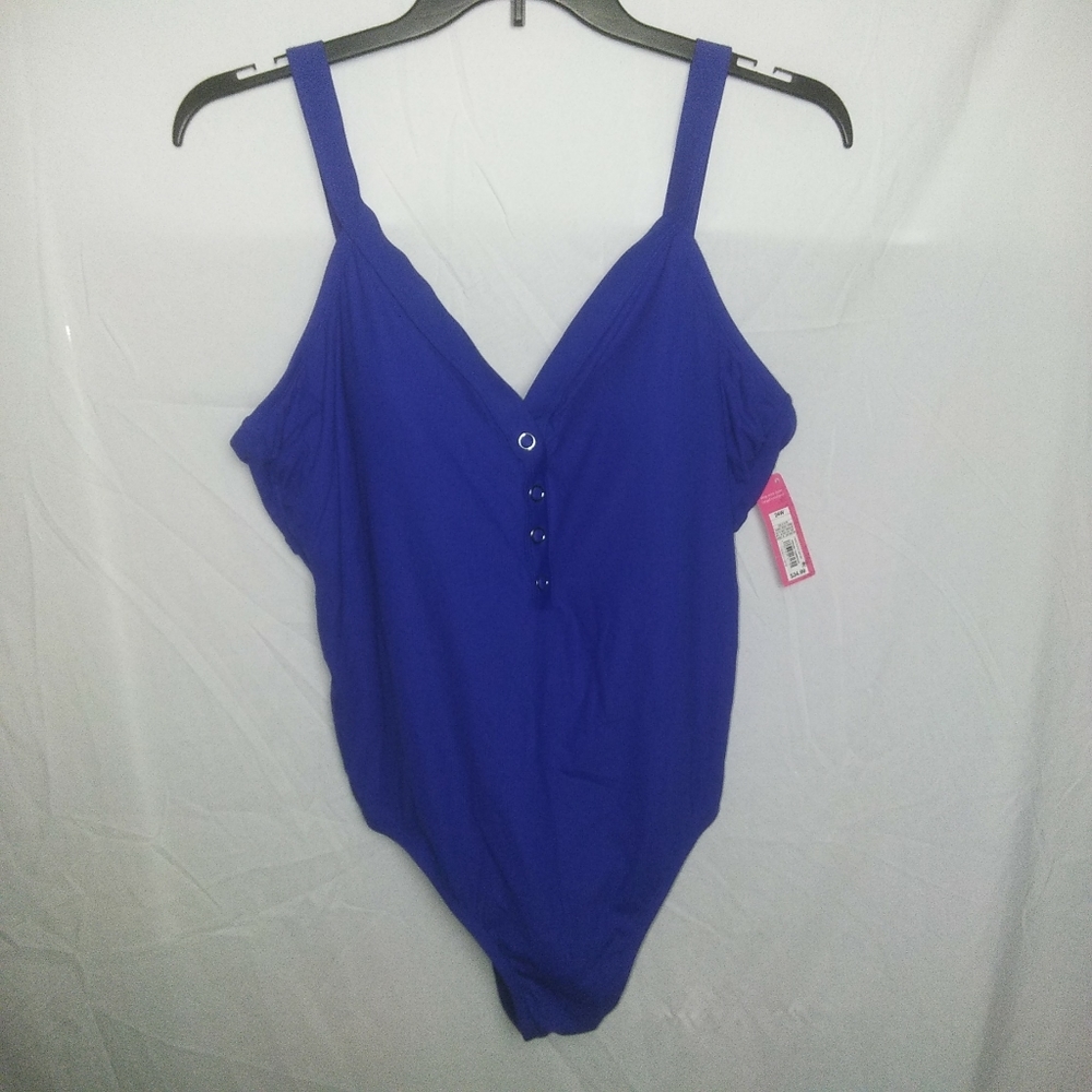 Xhilaration Ribbed Snap Front One Piece